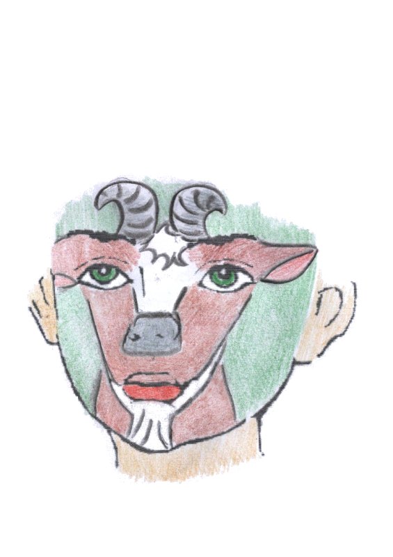 565x800 Face Painting Examples Old Macdonald's Farm Goat - Goat Face Painting