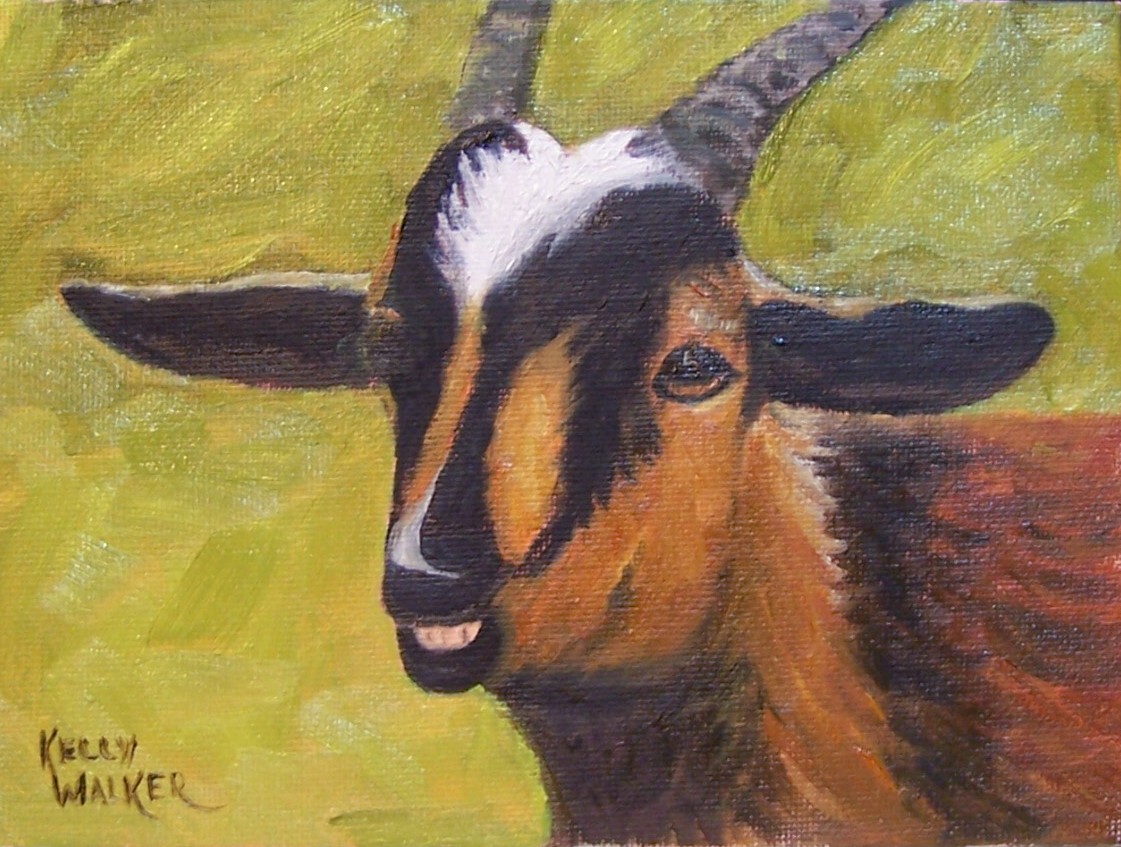 1121x847 Another Little Goat A Place For Learning - Goat Painting