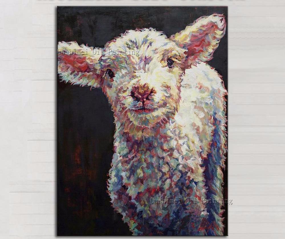 1000x839 Goat Oil Painting On Canvas Shop For Farmer, Love - Goat Painting On Canvas