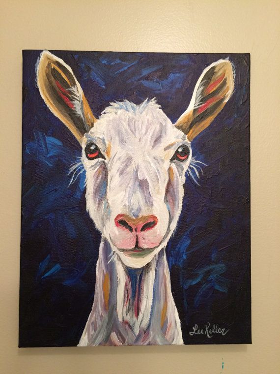 570x760 Goat Painting On Canvas Stunning Goats Paintings And Canvases Home - Goat Painting On Canvas