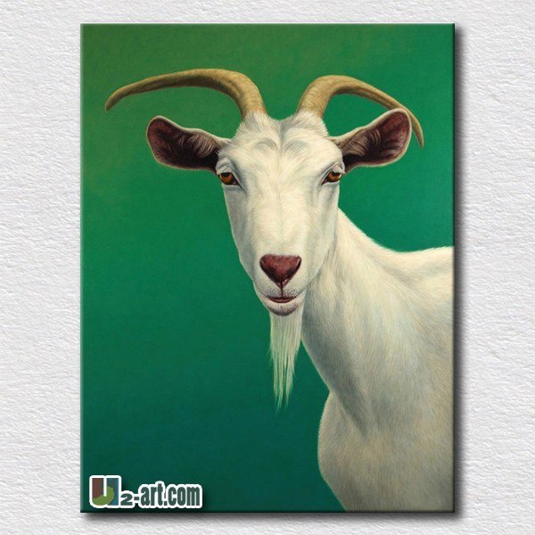 600x600 Wall Pictures Goat Oil Painting For Living Room Decoration Modern - Goat Painting On Canvas