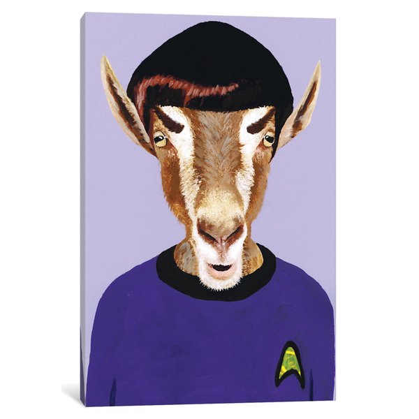 600x600 East Urban Home - Goat Painting On Canvas