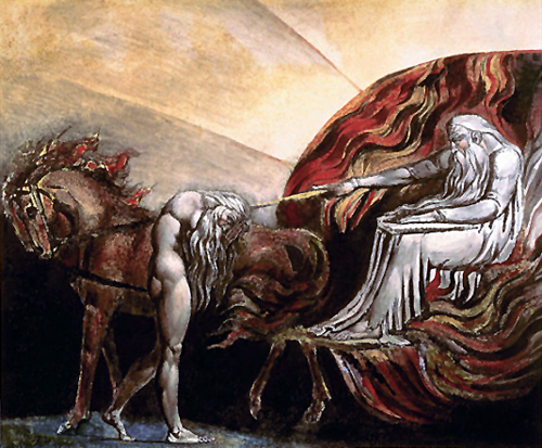 500x413 Artwork By William Blake - God Adam Painting