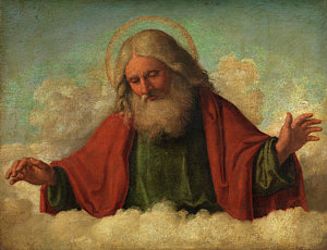 300x230 Creation Story Paintings Fine Art America - God Adam Painting