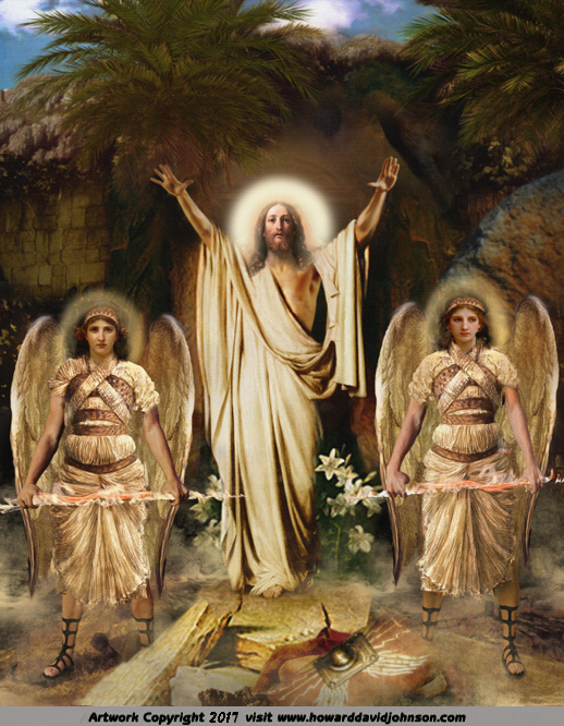 518x666 Contemporary Catholicrt Realistic Paintingsnd Pictures - God And Jesus Painting