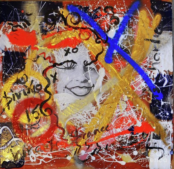 600x581 Hommage To Victims Of Charlie Hebdo Patriotic Art Viva La France - God Bless America Painting