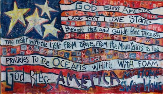 520x302 Leoma Lovegrove's Everyday Art Adventure God Bless America, Land - God Bless America Painting