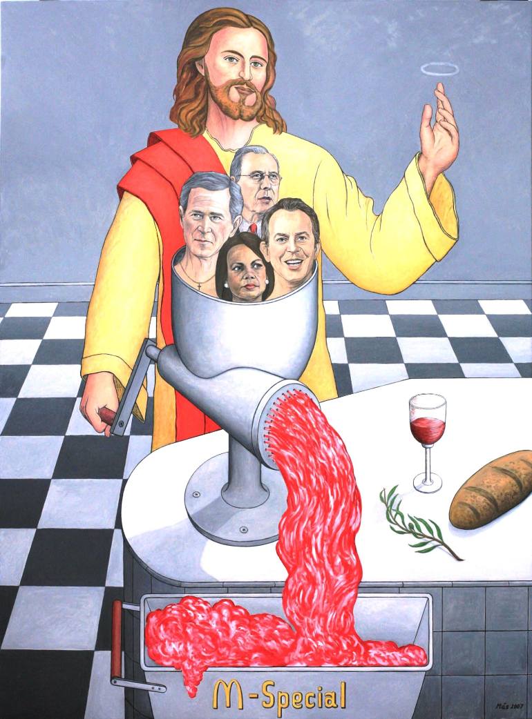 770x1042 Saatchi Art God Bless America ! Painting By Jose Garcia Y Mas - God Bless America Painting