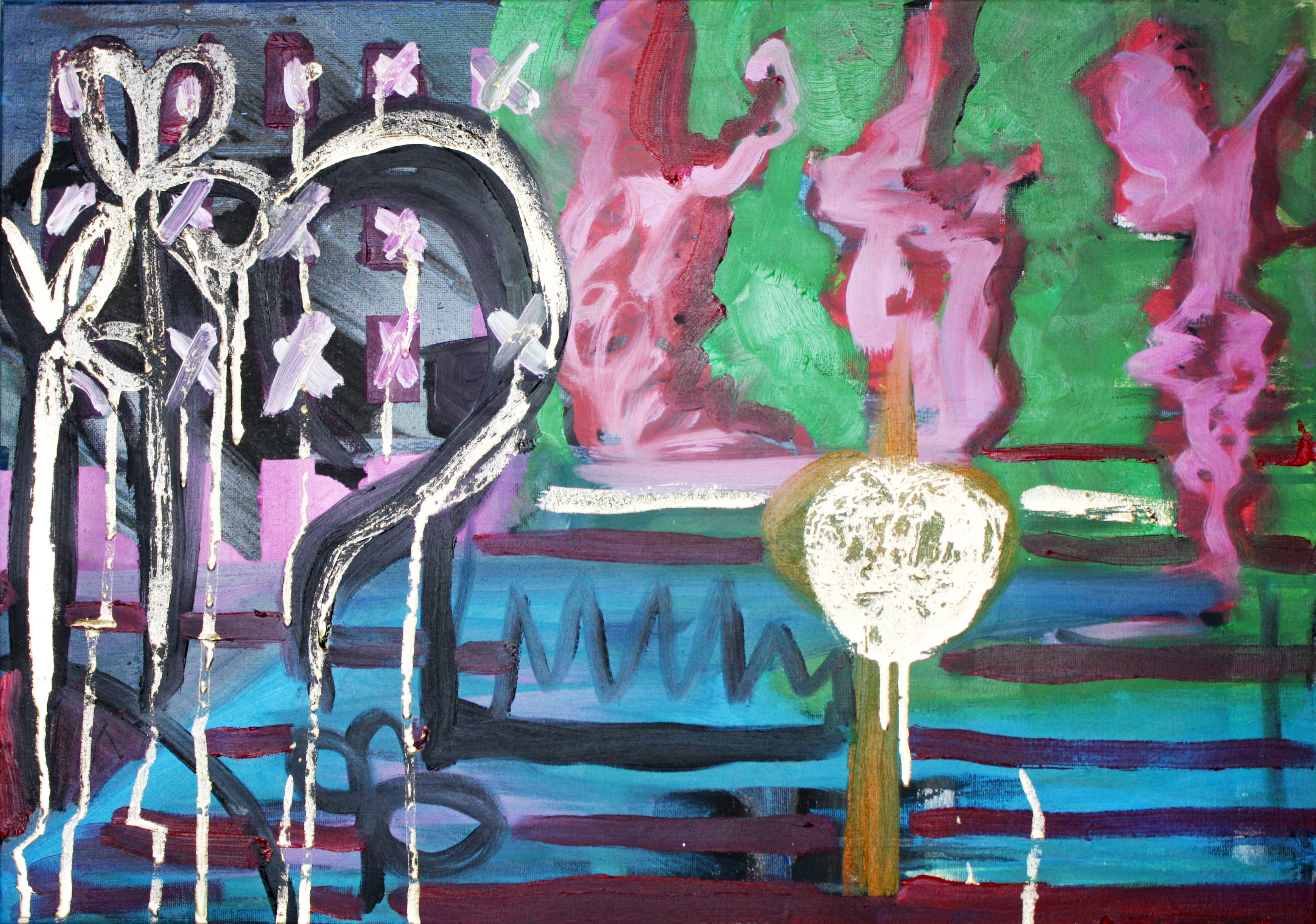 3477x2443 God Bless America Bea Campbell - God Bless America Painting