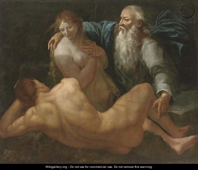 640x550 The Creation Of Adam And Eve - God Creating Adam Painting