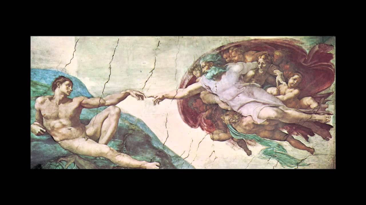 1280x720 The Creation Of Adam By Michelangelo - God Creating Adam Painting