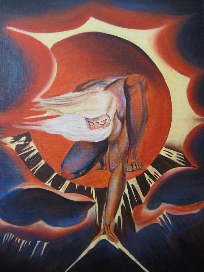 684x912 God Creating The Universe By Vanadiumtaintedberyl - God Creating The Universe Painting