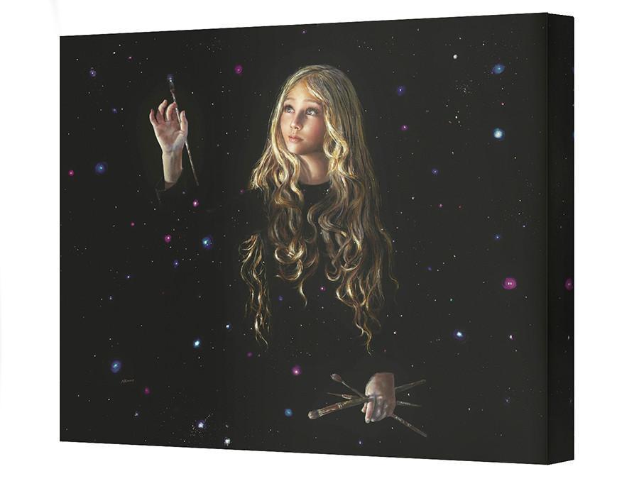 900x678 Akiane Kramarik Painting, Co Creation, The Joy Co Creating - God Creating The Universe Painting