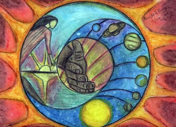 600x435 An Expanding Theology A Fourth Circle Of Connections Within Creation - God Creating The Universe Painting