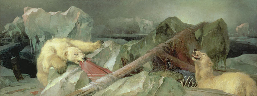 900x336 Man Proposes, God Disposes, 1864 Painting By Sir Edwin Landseer - God Man Painting