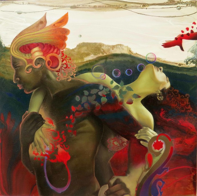 690x686 Madana The God Of Love By Artist Ankur Rana Conceptual Print - God Of Painting