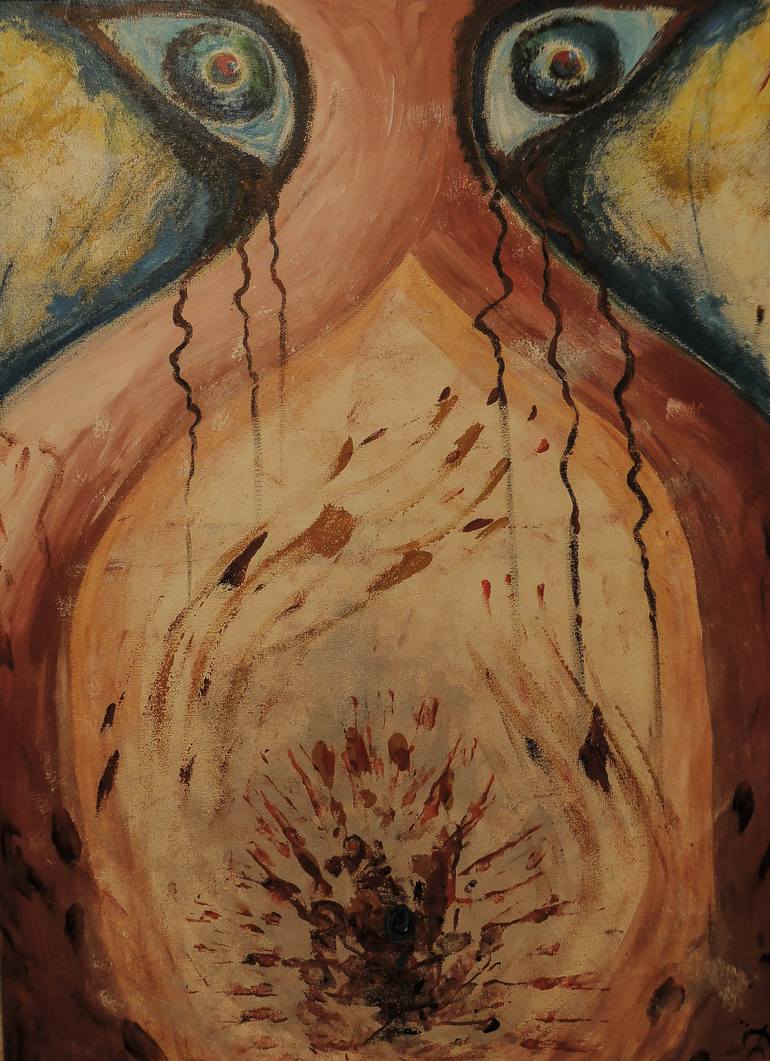 770x1061 Saatchi Art God Of War Painting By Darja Liiv - God Of Painting