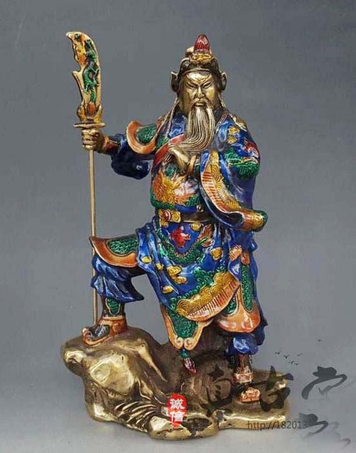 504x640 Auspicious Guan Gong Art Statue - God Of Painting