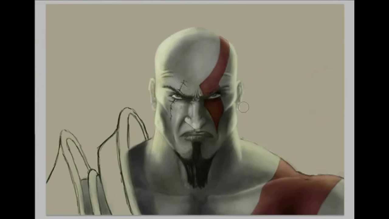 1280x720 God Of War 3 Speed Painting Photoshop - God Of War Painting