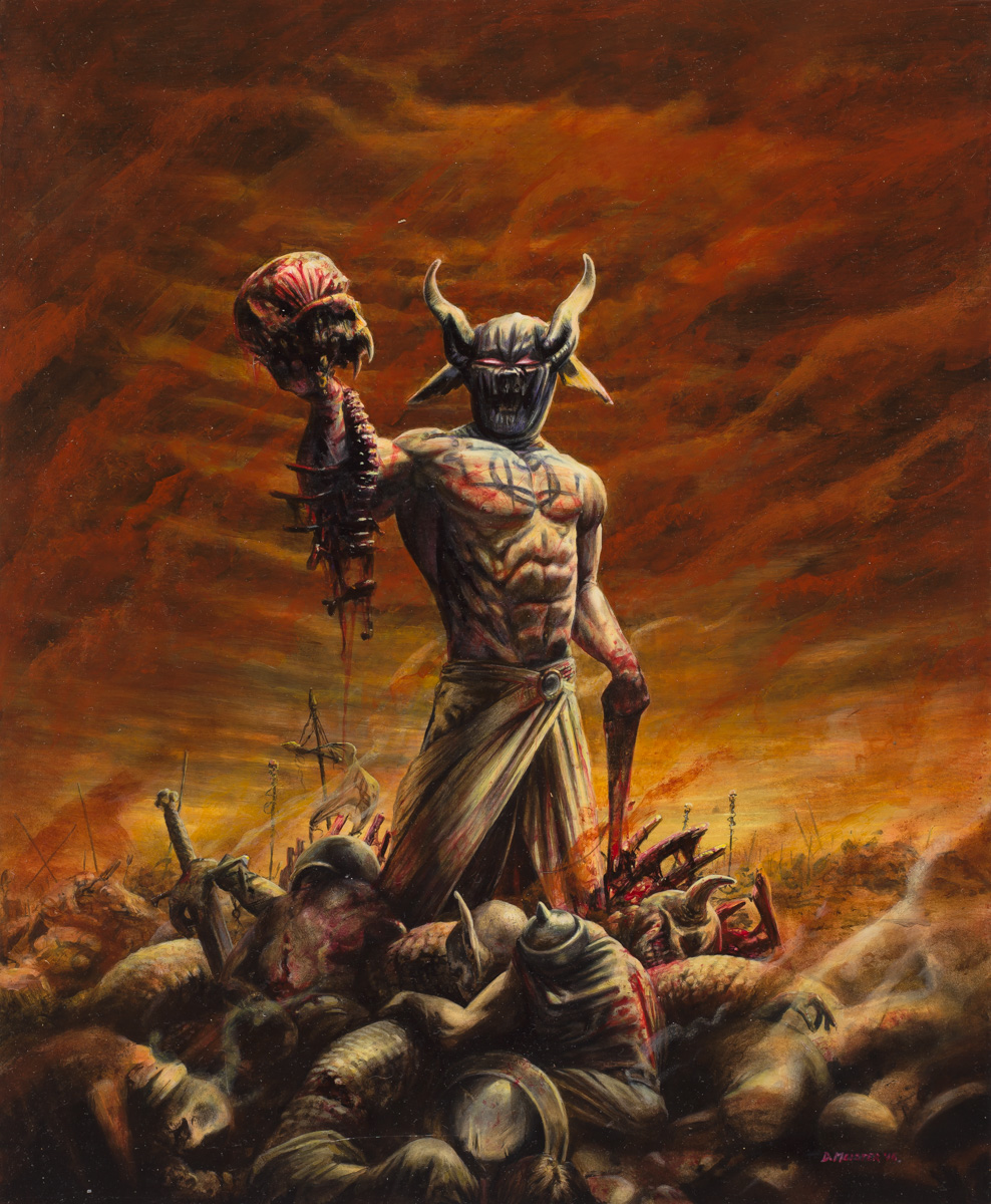 988x1200 God Of War Painting Mcnabbs Tattoo Amp Fine Art - God Of War Painting