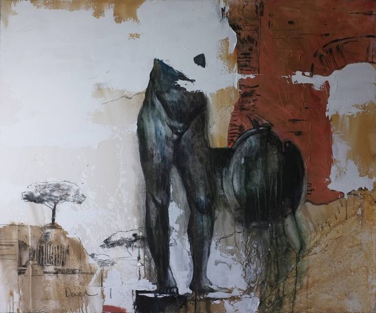 770x640 Saatchi Art God Of War Painting By Victoria Dael - God Of War Painting