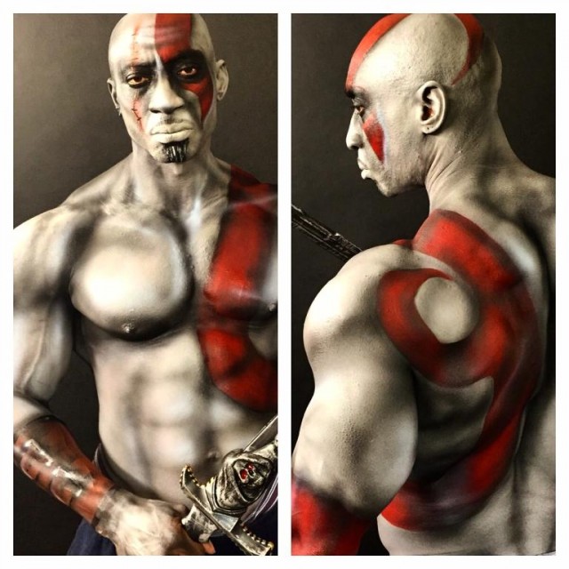 640x640 Airballin - God Of War Painting