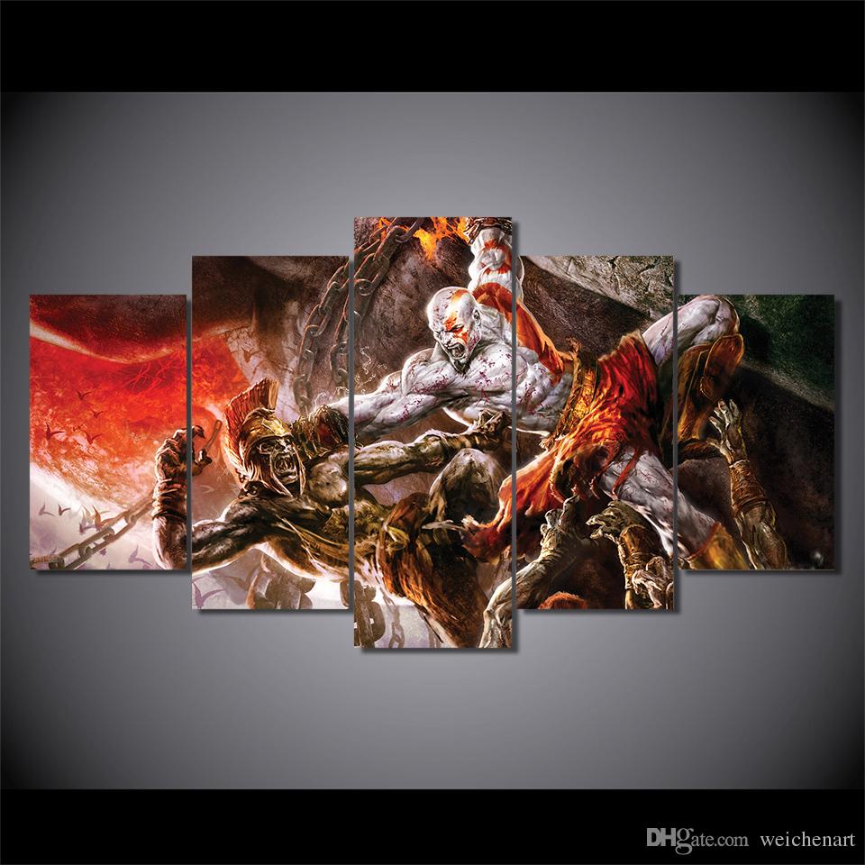 960x960 Best Framed Hd Printed God Of War Ascension Kratos Painting - God Of War Painting
