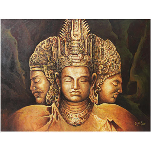 500x500 God Painting, Spiritual Wall Painting - God Painting