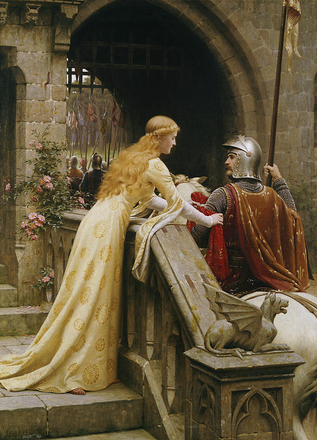 650x900 God Speed Painting By Edmund Blair Leighton - God Speed Painting