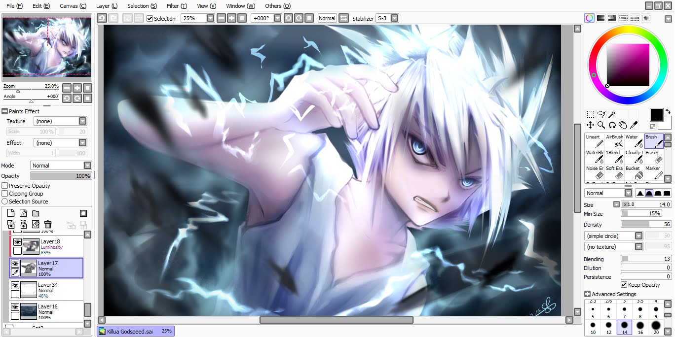 1370x684 Hunter X Hunter - God Speed Painting