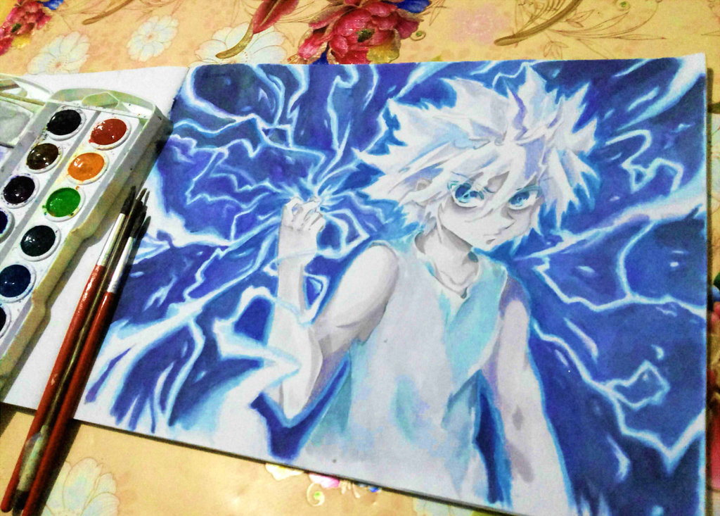 1024x733 Killua By 12l4e172s3s - God Speed Painting