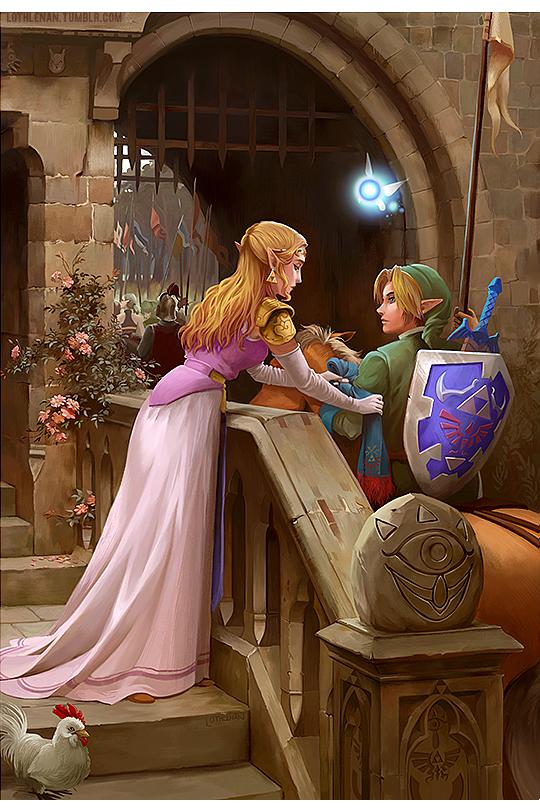 540x810 Wanted To Share My Painting With Fellow Zelda Fans. It's A Zelda - God Speed Painting