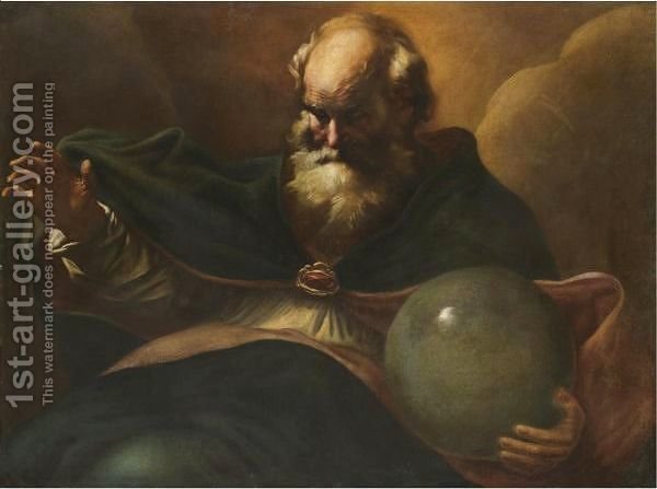 600x447 God The Father (After) Giovanni Lanfranco Reproduction 1st Art - God The Father Painting