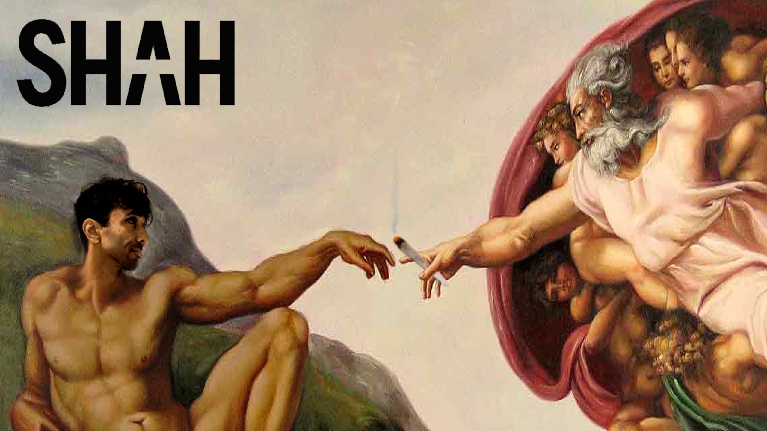 2560x1440 Shah - God Touching Finger Painting