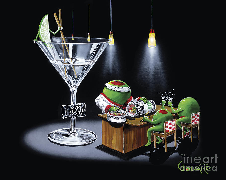 900x718 Money Roll Painting By Michael Godard - Godard Painting