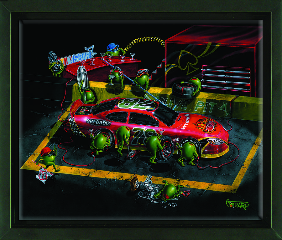 900x768 Nasbar 500 Painting By Michael Godard - Godard Painting