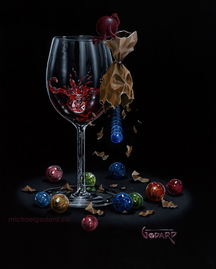 750x937 I Lost My Marbles By Michael Godard, Limited Edition - Godard Painting