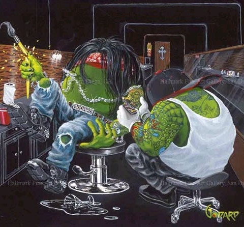 480x446 Ink Slinger By Michael Godard, Limited Edition - Godard Painting