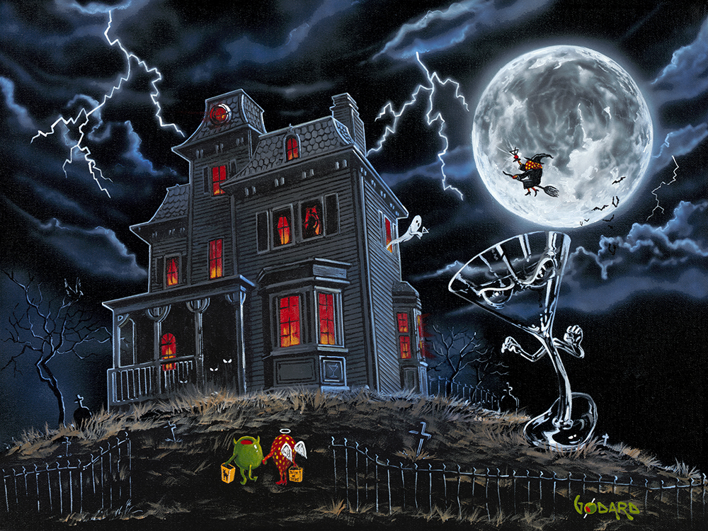 1000x750 Michael Godard Art Print Halloween By Michael Godard - Godard Painting Prices