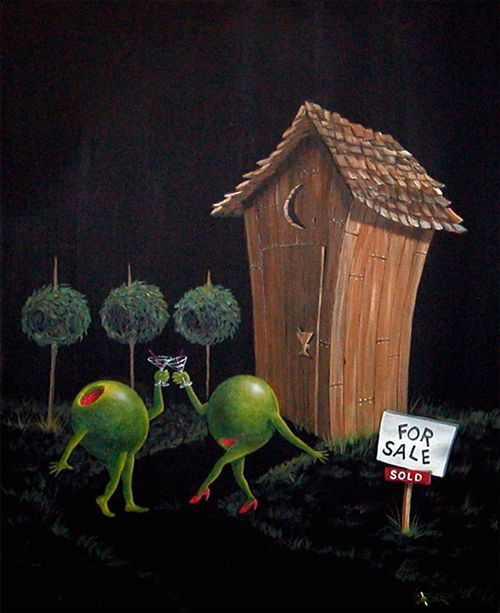 500x613 Godard Art, Michael Godard Art, Real Estate Sold, Completely Sold - Godard Painting Prices