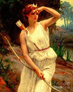 237x300 Goddess Diana Paintings - Goddess Diana Painting