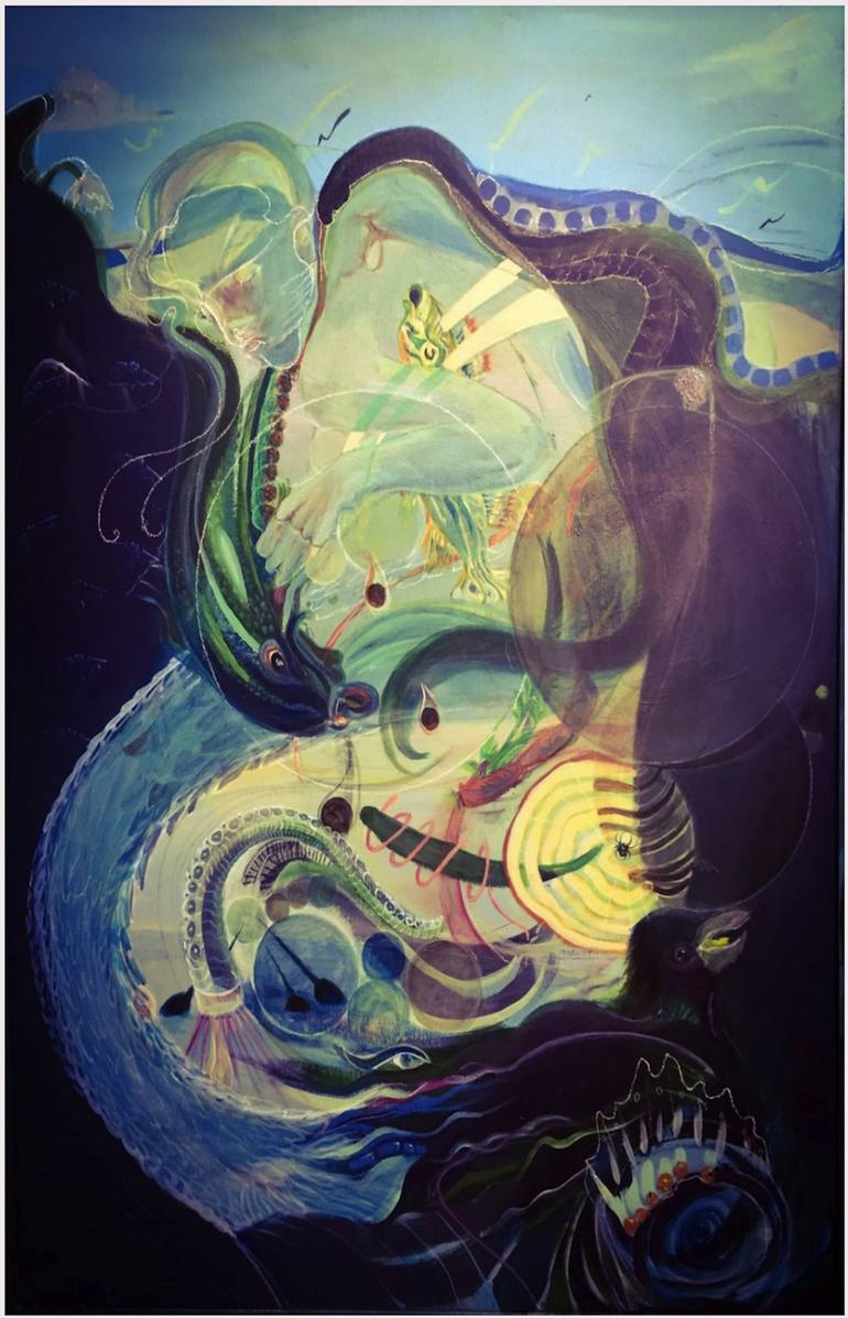 770x1197 Saatchi Art Prima Materia Amp The Sea Goddess Painting By Karen - Goddess Painting