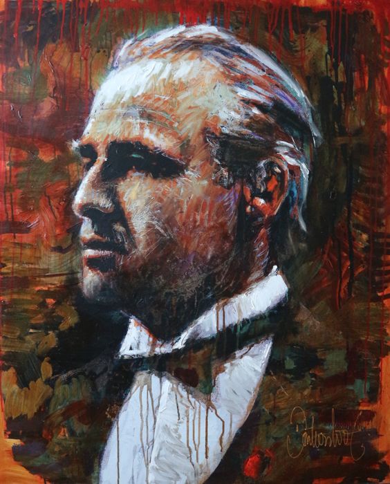 564x700 Peter Donkersloot - Godfather Painting