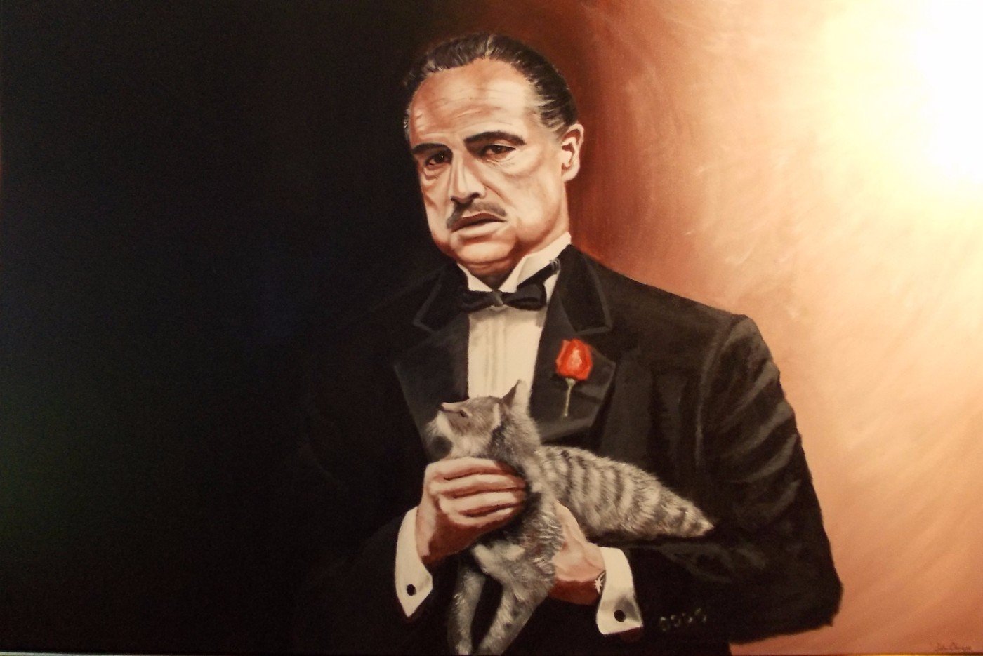 1400x935 Tallenge Hollywood Collection - Godfather Painting