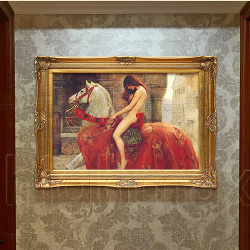 800x800 Lady Godiva On Horseback Canvas Prints Unframed Hd Printed - Godiva Painting
