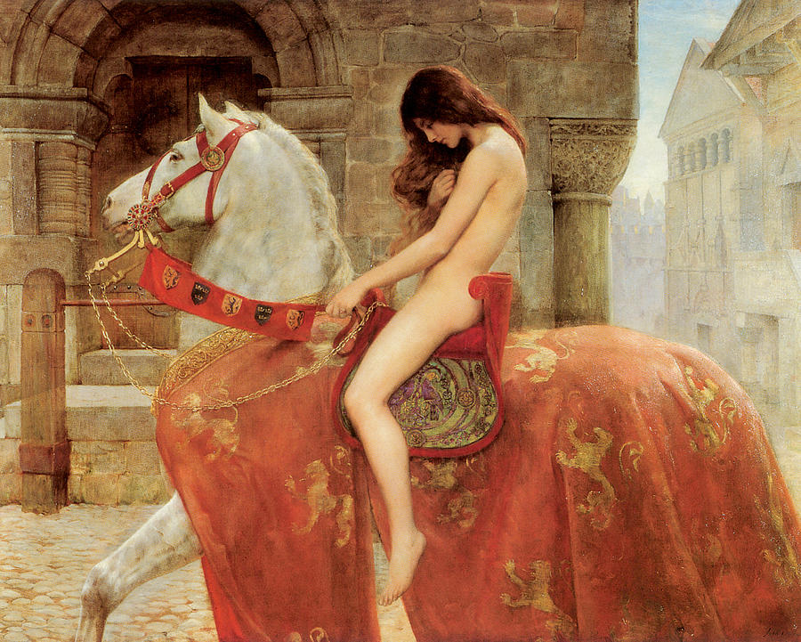 900x721 Lady Godiva Painting By John Collier - Godiva Painting