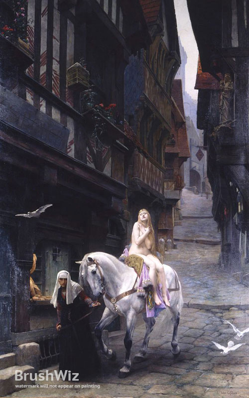 500x800 Lady Godiva By Jules Joseph Lefebvre - Godiva Painting