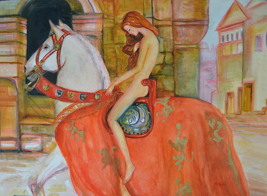 900x661 Lady Godiva - Godiva Painting