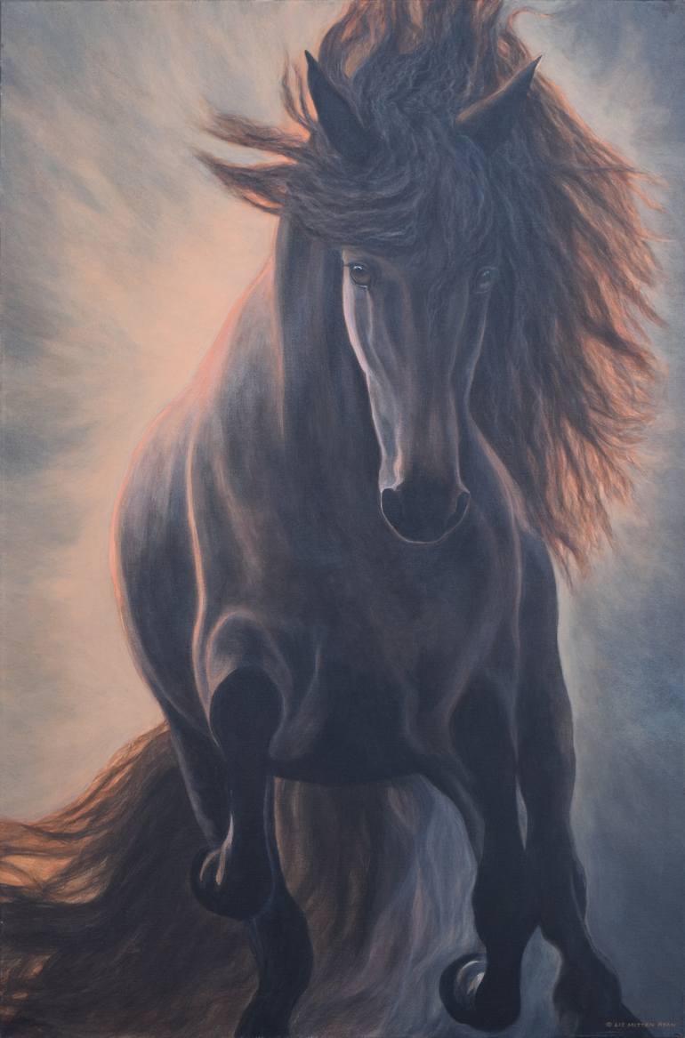 770x1167 Saatchi Art Horses Take Us - Godspeed Painting