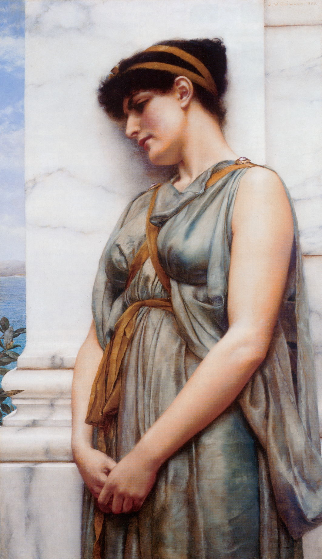 1062x1840 Into Light John Godward, Aestheticism In Extreme - Godward Painting